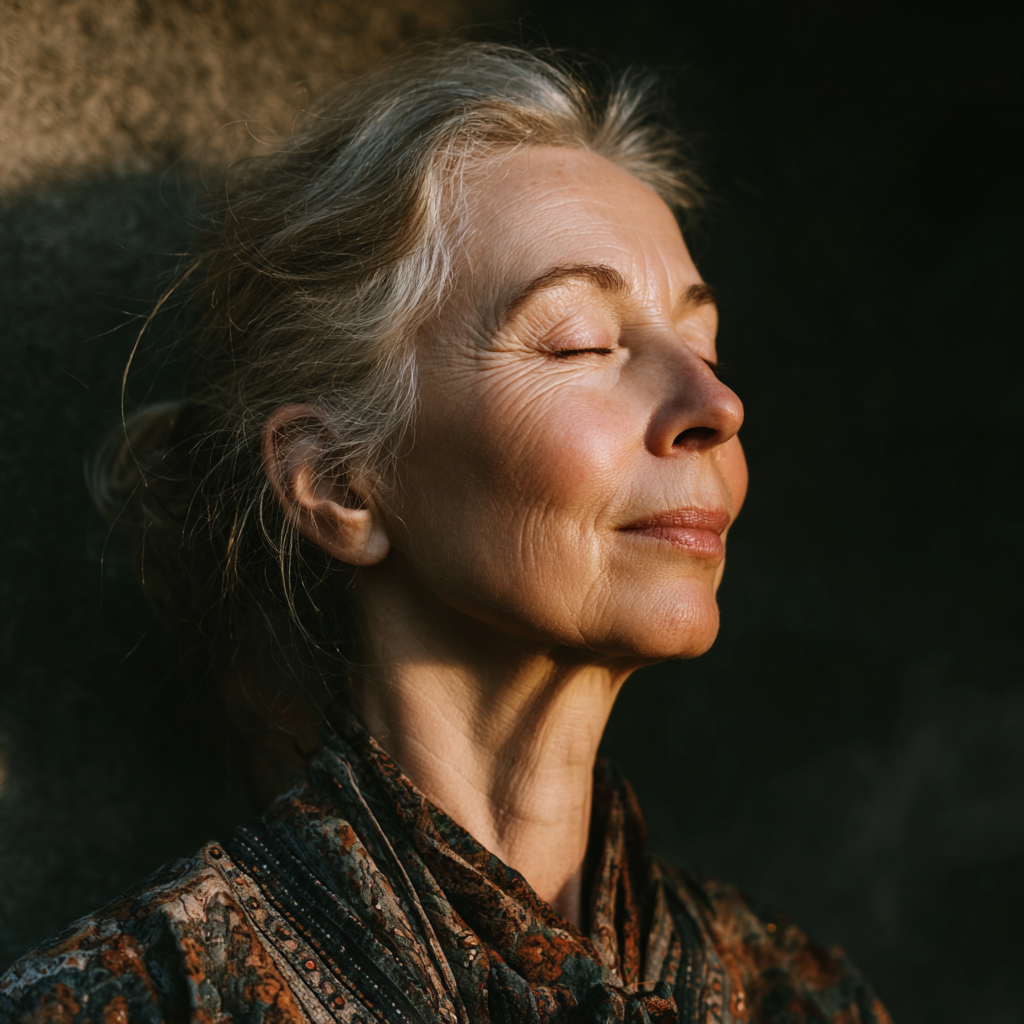 Tapasztalt magyar jóga oktató demonstrálja a Drop Lotus technikát természetes fényben